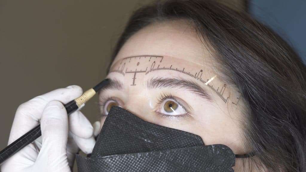 Brow mapping for microblading
